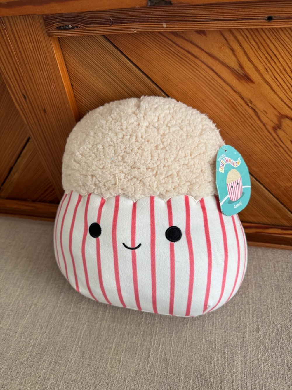Squishmallows Striped Arnel Popcorn Plush